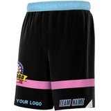 Fans-Made | Custom Red Black-Light Blue Basketball Shorts-Arizona Driven ¨C Available for Reorder