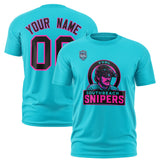 VVHL Sky Blue Black-Pink S7-Southbeach-snipers-1 T-Shirt