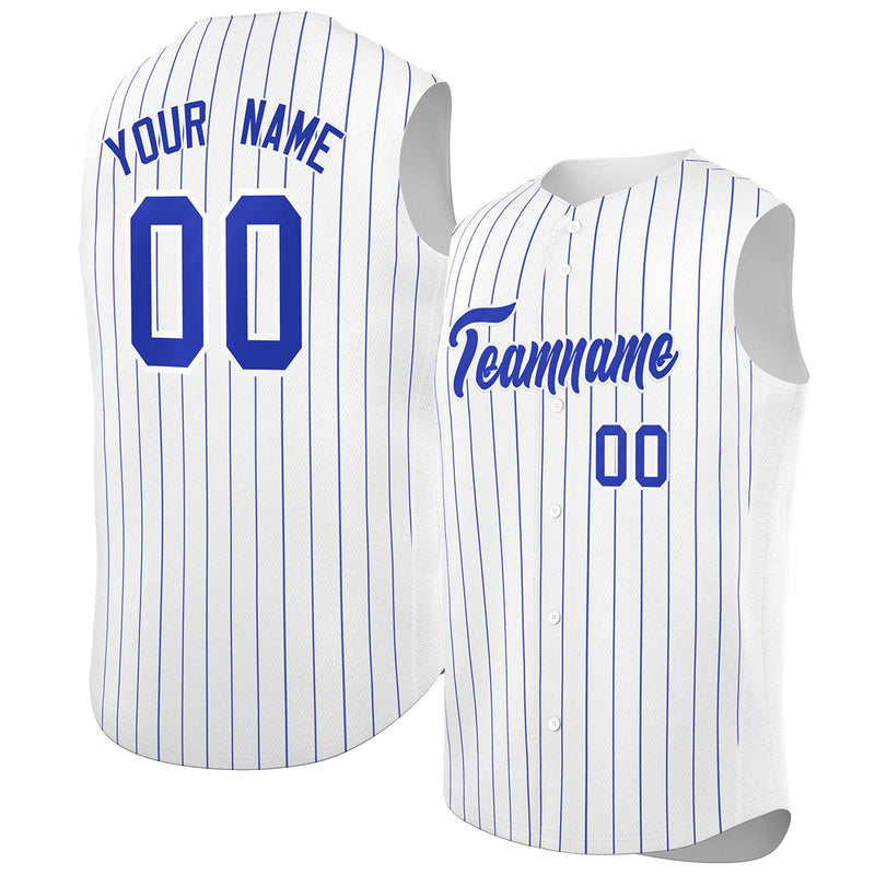 Custom Sleeveless Stripe Fashion Baseball Jersey Sportswear
