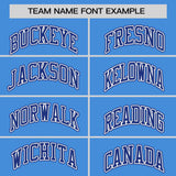 Custom Powder Blue Classic Style Personalized Uniform Pullover Hoodie