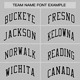 Custom Gray Classic Style Personalized Uniform Pullover Hoodie