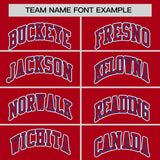 Custom Red Classic Style Personalized Uniform Pullover Hoodie