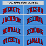 Custom Powder Blue Classic Style Personalized Uniform Pullover Hoodie