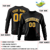 Custom Black Classic Style Personalized Uniform Pullover Hoodie