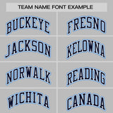 Custom Gray Classic Style Personalized Uniform Pullover Hoodie