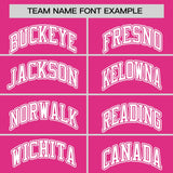 Custom Pink Classic Style Personalized Uniform Pullover Hoodie