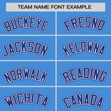 Custom Powder Blue Classic Style Personalized Uniform Pullover Hoodie