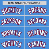 Custom Powder Blue Classic Style Personalized Uniform Pullover Hoodie