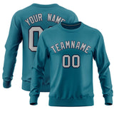 Custom Aqua Classic Style Personalized Uniform Pullover Hoodie