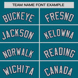 Custom Aqua Classic Style Personalized Uniform Pullover Hoodie