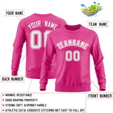 Custom Pink Classic Style Personalized Uniform Pullover Hoodie