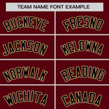 Custom Crimson Classic Style Personalized Uniform Pullover Hoodie