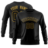 Custom Black Classic Style Personalized Uniform Pullover Hoodie