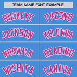 Custom Powder Blue Classic Style Personalized Uniform Pullover Hoodie