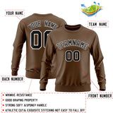 Custom Light Brown Classic Style Personalized Uniform Pullover Hoodie