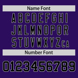 Custom Purple Classic Style Personalized Uniform Pullover Hoodie