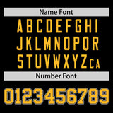 Custom Black Classic Style Personalized Uniform Pullover Hoodie