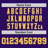 Custom Purple Classic Style Personalized Uniform Pullover Hoodie