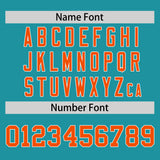 Custom Aqua Classic Style Personalized Uniform Pullover Hoodie