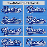 Custom Powder Blue Classic Style Personalized Uniform Pullover Hoodie