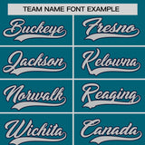 Custom Aqua Classic Style Personalized Uniform Pullover Hoodie