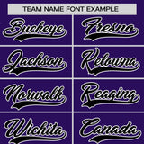 Custom Purple Classic Style Personalized Uniform Pullover Hoodie