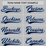 Custom Gray Classic Style Personalized Uniform Pullover Hoodie