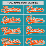 Custom Aqua Classic Style Personalized Uniform Pullover Hoodie