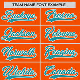 Custom Orange Classic Style Personalized Uniform Pullover Hoodie