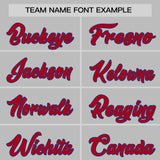 Custom Gray Classic Style Personalized Uniform Pullover Hoodie