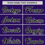 Custom Purple Classic Style Personalized Uniform Pullover Hoodie