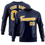 Custom Navy Classic Style Personalized Uniform Pullover Hoodie