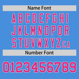 Custom Powder Blue Classic Style Personalized Uniform Pullover Hoodie