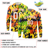 Custom Neon Green Gold-Navy Personalized Camo Design Quick Dry Lightweight Hoodie