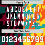 Custom Gold Aqua-Orange Personalized Camo Design Quick Dry Lightweight Hoodie