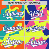 Custom Royal Pink-Neon Green Personalized Camo Design Quick Dry Lightweight Hoodie