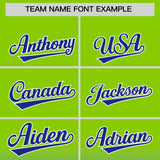 Custom Neon Green Royal Varsity Full-Snap Letterman Gradient Hoodie Jacket