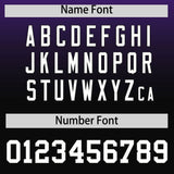 Custom Purple Black Varsity Full-Snap Letterman Gradient Hoodie Jacket