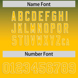 Custom Green Yellow Varsity Full-Snap Letterman Gradient Hoodie Jacket