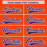 Custom Orange Purple Varsity Full-Snap Letterman Gradient Hoodie Jacket