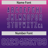 Custom Pink Purple Varsity Full-Snap Letterman Gradient Hoodie Jacket