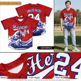 Custom Gray Wave Graffiti Pattern Authentic Baseball Jersey