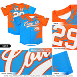 Custom Aqua Navy Personalized Ink Pattern Authentic Baseball Jersey