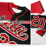 Custom White Burgundy Split Fashion Authentic Baseball Jersey