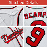 Custom Two-Button Baseball Jersey Classic Style Personalized Printed/Stitched Bottom Stripe Fashion Shorts Sleeve Uniforms