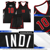 Custom Red Arrow Graffiti Pattern Sports Uniform Basketball Jersey