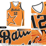 Custom White Shoulder Stars Graffiti Pattern Sets Basketball Jersey