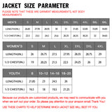Custom Gradient Full-Zip Letterman Bomber Coat Lightweight Personalized Stitched Letters Logo for Adult Youth S-6XL  With Pocket