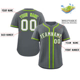Custom Stripe Fashion Design Full Button Baseball Jersey Add Team Name Number