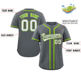 Custom Stripe Fashion Personalized Full Button Baseball Jersey Add Team Name Number